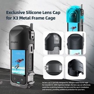 Silicone Protective Case for Insta360, X3, AMAGISN 頂部開口鏡頭保護套, 金屬框專用