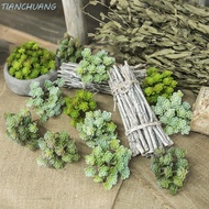 TIANCHUANG Mini Artificial Cactus Plant, Real Touch 24 Heads Artificial Succulent Plant, Simulation 