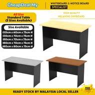 All size two tone Standard table/office table/meja guru/affordable table/4ft 5ft 6ft school office h