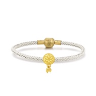Chow Sang Sang 周生生 999 24K Gold  Charme Mini Fate Myth  Spiritual Dreamcatcher Mini Charm 92448C (Br