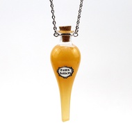 Lucky Bottle Necklace Wish Magic Potion Bottle Epoxy Glass Bottle Sweater Chain FAFV