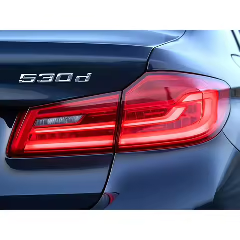 ABS 3D Car Letters Rear Trunk Badge Decal For BMW 520i 520d 535d 530i 530d 535i E39 E60 F10 E61 Embl