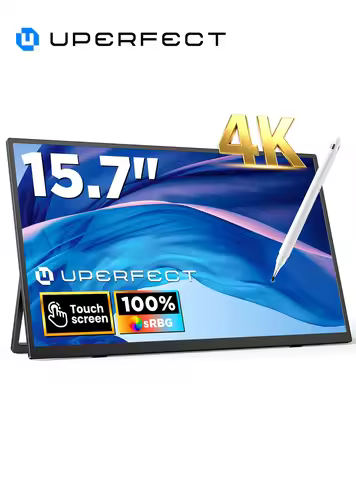 UPERFECT 4K Portable Touch Monitor 15.7" 3840 * 2160 UHD w/USB-C HDMI Laptop Display 1200:1 100% RGB