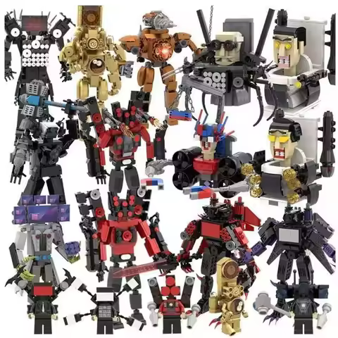 Skibidi Toilet Building Blocks Skibidi Toilet Assemblable Figurines Building Block Moc Skibidi Toile