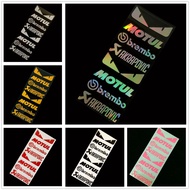 1 set stiker cutting timbul brembo akrapovic 1 set Sticker Sponsor Road race Superbike Racing Trail 