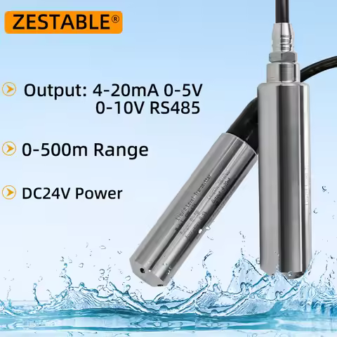 Smart Water Level transmitter 0-500M Range 4-20mA 0-5V 0-10V RS485 Output Liquid Tank Liquid Depth H