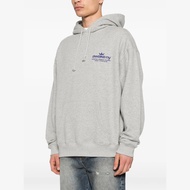 XYWA Awake NY Early Autumn Hemp Gray Men's Hooded Sweatshirt Letter Printed Kangaroo Pocket Retro Sp