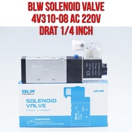 BLW Solenoid Valve 4V310-08 4V310 - 08 AC 220V Thread 1/4" 1/4 inch AC220V AC220 Direct Valve For Pn