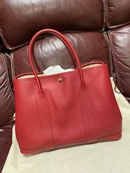 Hermes Garden Party GP red 36 bag 