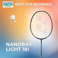 [READY STOCK - STRUNG RACQUET] Yonex Badminton Racquet Nanoray Light 18i Strung Frame Black