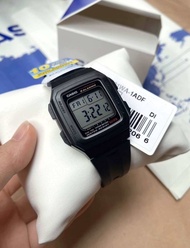 Casio นาฬิกาข้อมือผู้ชาย นาฬิกาเด็กCASIO 🔋 แบตเตอรี่ 10 ปี   สีดำ สายเรซิน รุ่น F-201WA F-201WA-1A F