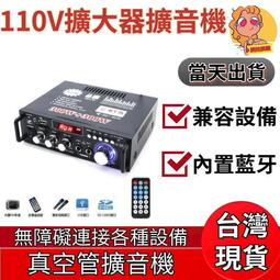 擴大器 擴大機110V藍芽音箱 小型卡拉OK 唱歌 40W40W功率家用 擴大機 音響 功放機