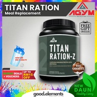 TITAN RATION-Z HALAL Tinggi Protein Meal Replacement High Protein 900g (30 Servings) Diet Drinks AGY