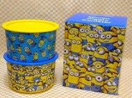 ready stock - tupperware minion one touch container - giggle design 950ml (2)