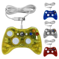 For Xbox 360 Transparent Gamepad Wired Game Controller Joypad Video Game PC Joystick Gamepad Console Game Accessory Gifts handsome