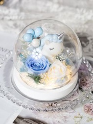 獨角獸 永生花 裝飾