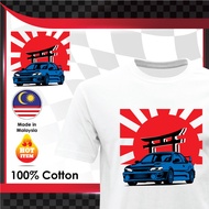 Mp 2025 X Subaru Impreza Wrx Sti Ej257 Ej207 Jdm Motorsports T-shirt Round Neck 100% Baju Lelaki D-1