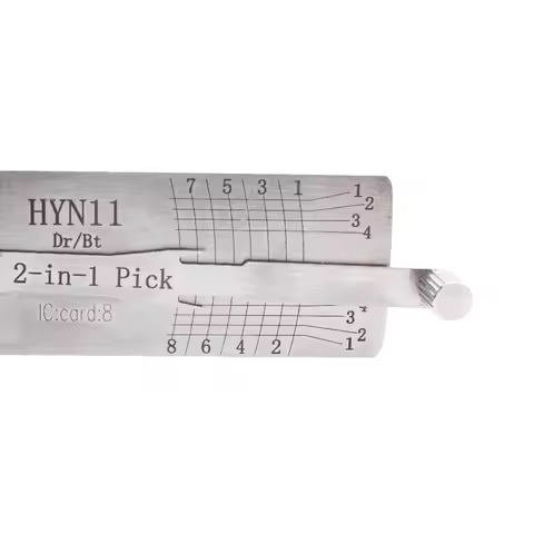 Lishi HYN11 V.2 2 in 1 Locksmith Tool Lock Pick&Decoder Flat Milling for Hyundai Elantra/Tucson/Cera