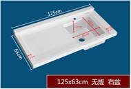 Quartzstone Integrated Laundry Sink Balcony Washing Machine Counter Basin No Agitator Single Hole Fa