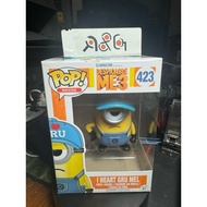 (R&G2H) Funko POP Despicable Me 3 - I Heart Gru Mel (423) with Boss protector