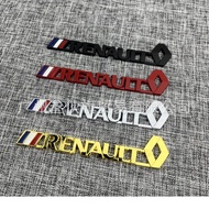For KOLEOS Renault logo English letter sticker Rear trunk emblem 3D metal badge Car modification dec