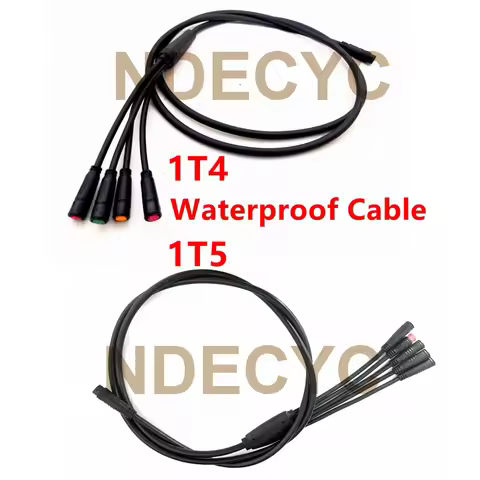Ebike 1T4 1T5 Julet waterproof cable 2 3 4 5 9 Pin Extension Cable for Display Controller Brake Ligh