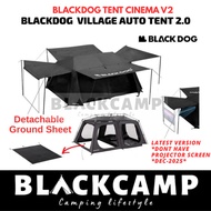 Blackdog Camping Tent Village 2.0 Auto Instant  Luxury Villa 1Room 1Hall Khemah Camping Family Black