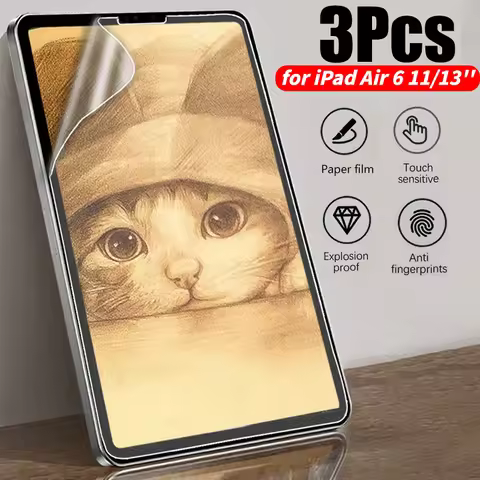 1-3Pcs Paper Screen Protector For iPad Air 2024 11inch 13inch Air 6th Generation Tablet Paperfeel Fi