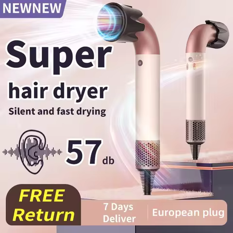 Professional Leafless Hair Dryer Negative Ion Home Salon Personal Hair Styling Tool Compact Electric