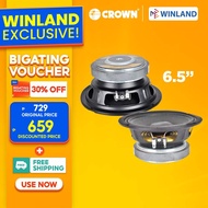 Crown by Winland 6.5inches Professional Instrumental Speaker / 550watss / 8ohms PRO-655 PA (1)pc