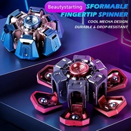 Beautylife| DIY Creative Fidget Spinner EDC Hand Spinner Steel Beads Rotational Deformation Telescop