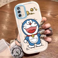 OPPO A74 A95 F19 F19s Reno 6 Lite Case Blue Cat Silicone Case KL0255