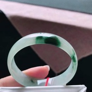 冰種翡翠天然翡翠玉鐲 A玉手鐲 玉鈪 • 冰種飄花翡翠方鐲