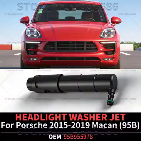 For Porsche 2015 2016 2017 2018 2019 Macan S GTS Turbo (95B) Headlight Nozzle Headlamp Washer Head S