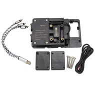 (CSID) Motorbike Phone Holder Supporter Navigation USB Charger Stand Bracket for R1200GS R1250GS ADV