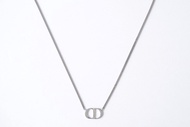 Christain Dior CD logo 925 silver necklace N1026HOMST 純銀 頸鏈