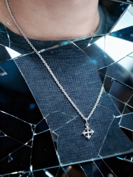 AKE AKE The Unbroken pendant จี้สร้อยคอเงินแท้925 แกะมือขัดเงาลงดำ "Unbroken Cross"
