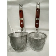 14 cm Kitchen Scoop / Wooden Handle Noodle Strainer / Noodle Scoop Strainer Filter Tool