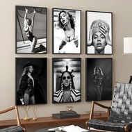 Beyonce Super Music Singer Star Poster Stickers Living Room Bedroom Entrance Cafe Wall Art Decoratio