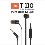 Jbl T110 Tune Earphone Headset Bass - Earphone Jbl Tune T110 Original
