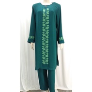 Jubah Seluar Mini Jubah Muslimah Sulam Embroidery 8576