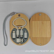 New Bamboo Wood Data Cable Charging Cable Charging Data Cable Multifunctional Data Cable