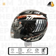 Helm INK Centro Motif #5 White Orange