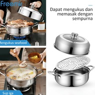 Special freemir 26/28 cm steamer Pan / steamer Pot 2/1 Level / 2 layer steamer / steamer / steamer / stainless