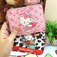 (Many Designs) Zipper Coin Purse Wallet / Cartoon Credit Card Name Card Pouch &amp; Ezlink ID Travel Card Holder with Keychain Key Ring (No Lanyard) #Hello Kitty