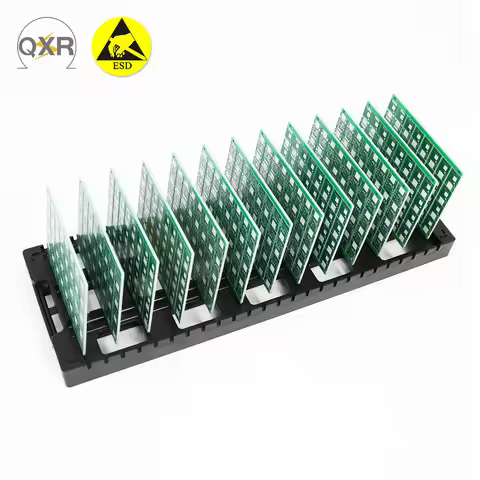 Q-PC7 70℃ or 110℃ ESD PCB Storage Rack and Holder 435X160X30mm H-shape 25 slots Temperature resistan