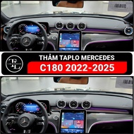 MERCEDES C180 2022 - 2025 dashboard carpet, sheepskin velvet, carbon leather, high quality fiber lea