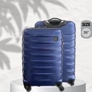 กระเป๋าเดินทาง กระเป๋าเดินทางล้อลาก ABS PC วัสดุพรีเมี่ยม น้ำหนักเบา ดีไซน์หรูหราทันสมัย ขนาด20-24-28นิ้ว (ROYAL BLUE)