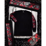 Black Longsleeve "Rose Skull" Scissors Clothing Co