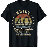 Built 40 Years Ago - All Parts Original Gifts 40th Birthday T-Shirt